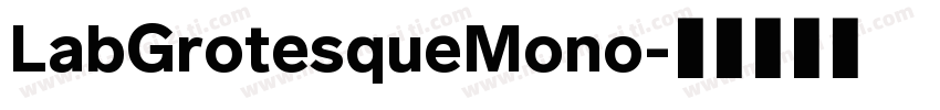 LabGrotesqueMono字体转换