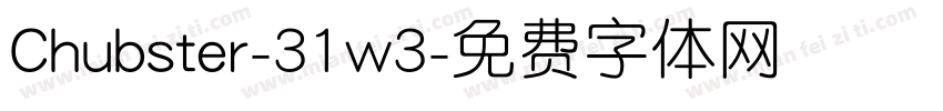 Chubster-31w3字体转换