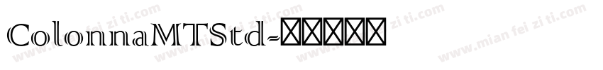 ColonnaMTStd字体转换
