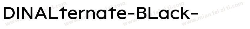 DINALternate-BLack字体转换