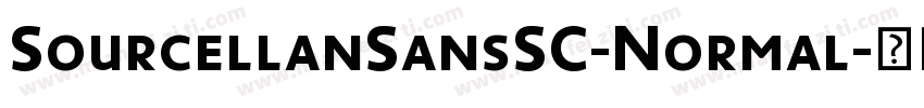 SourcellanSansSC-Normal字体转换