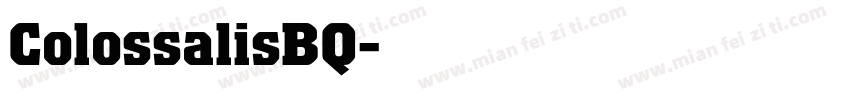 ColossalisBQ字体转换