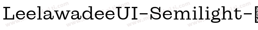 LeelawadeeUI-Semilight-亮体字体转换