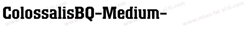 ColossalisBQ-Medium字体转换