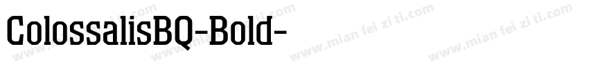 ColossalisBQ-Bold字体转换