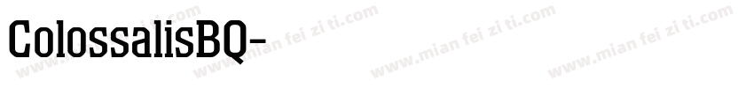 ColossalisBQ字体转换