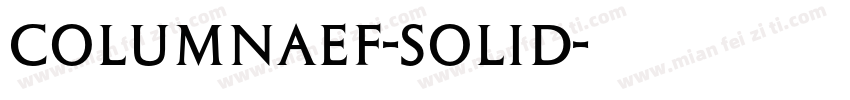 ColumnaEF-Solid字体转换