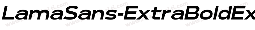 LamaSans-ExtraBoldExpanded字体转换