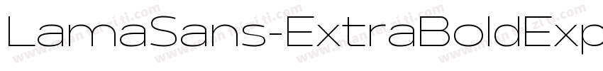 LamaSans-ExtraBoldExpanded字体转换