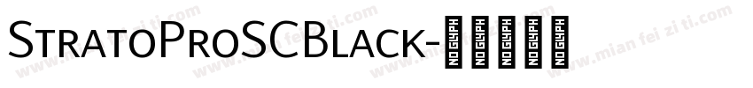 StratoProSCBlack字体转换
