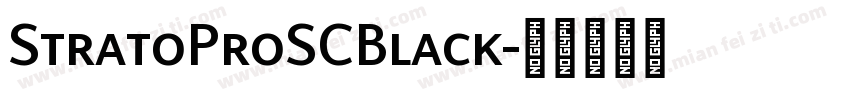 StratoProSCBlack字体转换