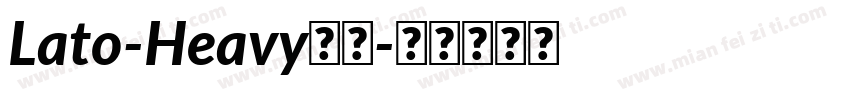 Lato-Heavy字体字体转换