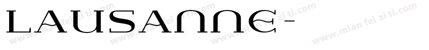 Lausanne字体转换