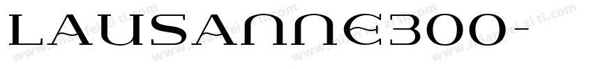 Lausanne300字体转换