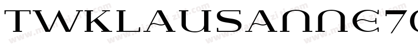 TWKLausanne700字体转换