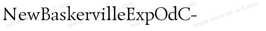 NewBaskervilleExpOdC字体转换