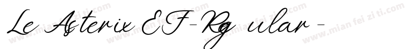 LeAsterixEF-Regular字体转换