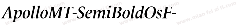 ApolloMT-SemiBoldOsF字体转换