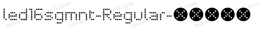 led16sgmnt-Regular字体转换