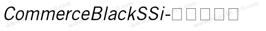 CommerceBlackSSi字体转换