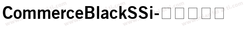 CommerceBlackSSi字体转换