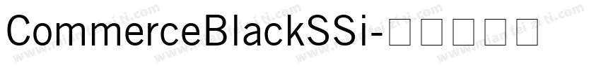 CommerceBlackSSi字体转换