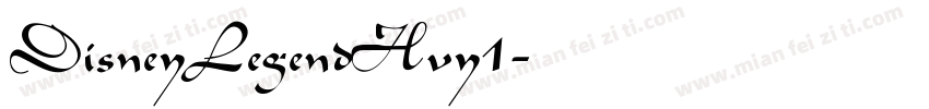 DisneyLegendHvy1字体转换