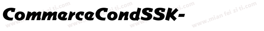 CommerceCondSSK字体转换