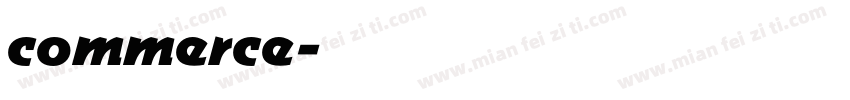commerce字体转换