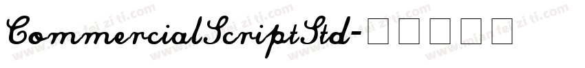CommercialScriptStd字体转换