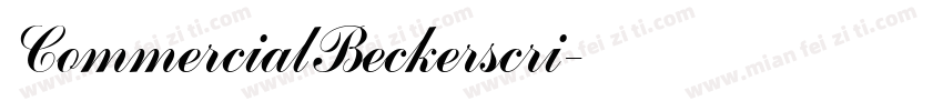 CommercialBeckerscri字体转换