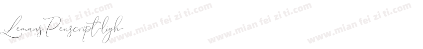 LemansPenscript-ligh字体转换