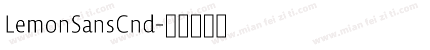 LemonSansCnd字体转换