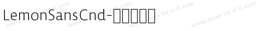 LemonSansCnd字体转换
