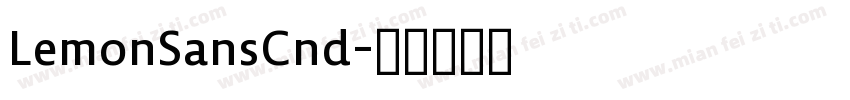 LemonSansCnd字体转换