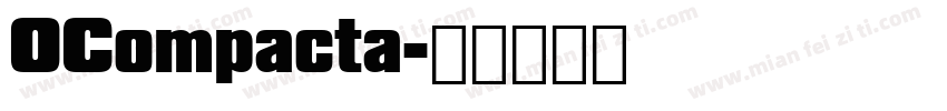 OCompacta字体转换