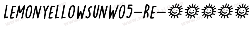 LemonYellowSunW05-Re字体转换
