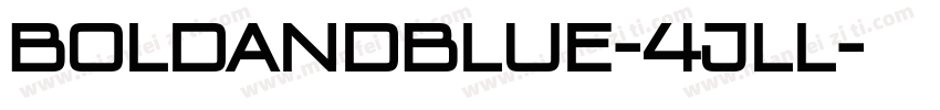 BoldAndBlue-4jll字体转换