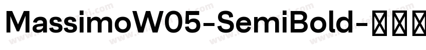 MassimoW05-SemiBold字体转换