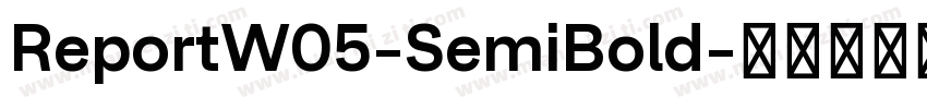 ReportW05-SemiBold字体转换