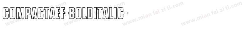 CompactaEF-BoldItalic字体转换