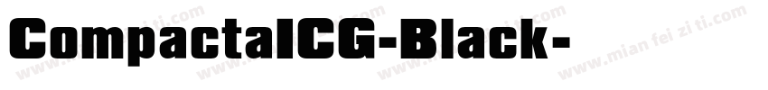 CompactaICG-Black字体转换