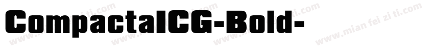 CompactaICG-Bold字体转换