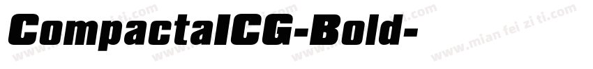 CompactaICG-Bold字体转换