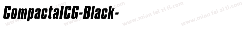CompactaICG-Black字体转换