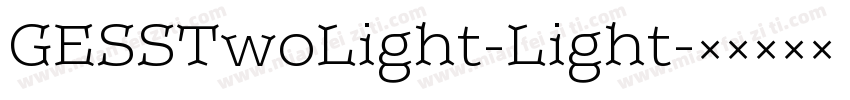 GESSTwoLight-Light字体转换