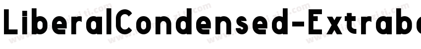 LiberalCondensed-Extrabold字体转换