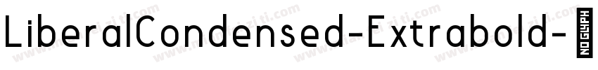LiberalCondensed-Extrabold字体转换