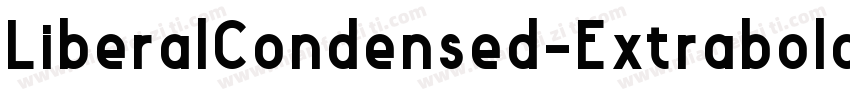 LiberalCondensed-Extrabold字体转换