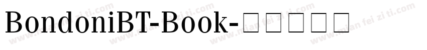 BondoniBT-Book字体转换